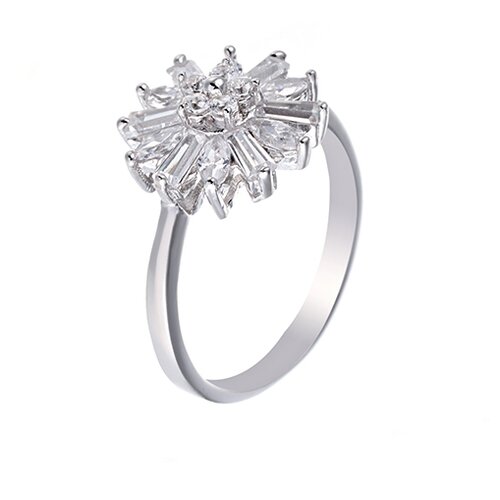 фото Element47 кольцо из серебра 925 пробы с кубическим цирконием casr2344_001_wg, размер 16.5