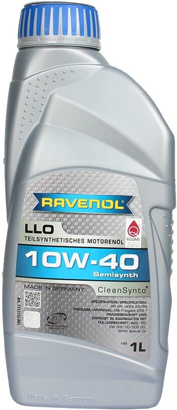 Масло моторное RAVENOL LLO 10W40 1л