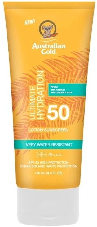 Australian Gold Ultimate Hydration Lotion Sunscreen SPF50 (TRAVEL SIZE) Солнцезащитный лосьон SPF50