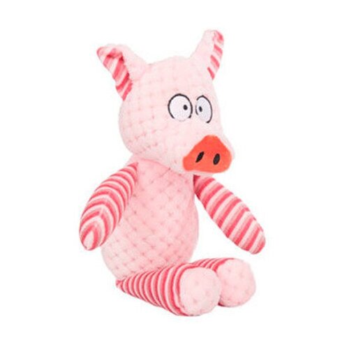 Игрушка Karlie-Flamingo Свинка Пигги для собак с пищалкой плюш 34 см 285.1.515134