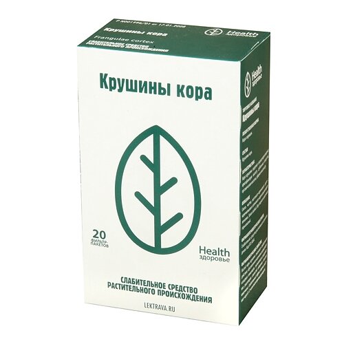 Здоровье Health кора Крушины ф/п, 1.5 г, 20 шт.