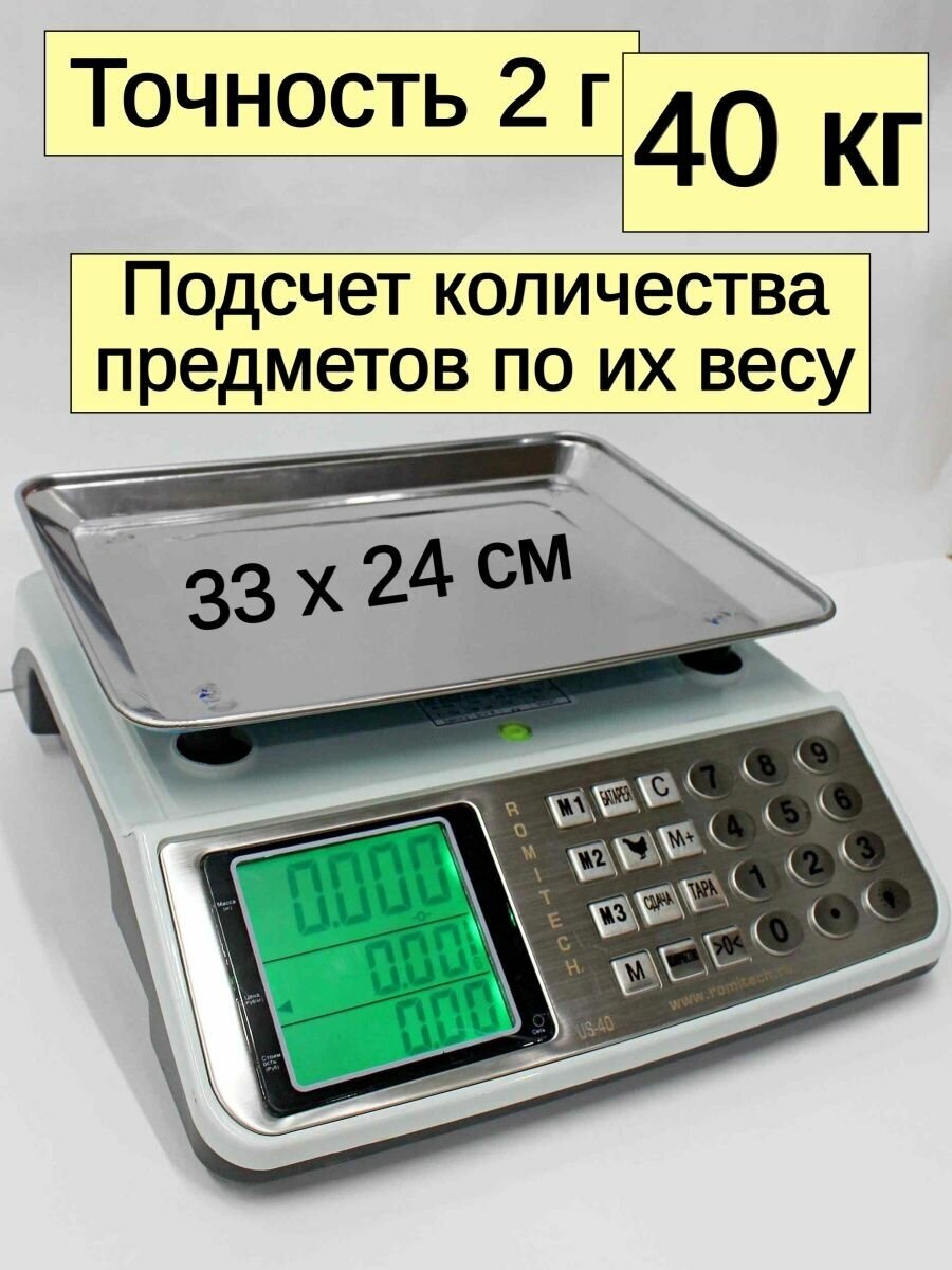 Весы торговые до 40 кг