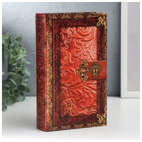 MARU Сейф-книга дерево, кожзам 