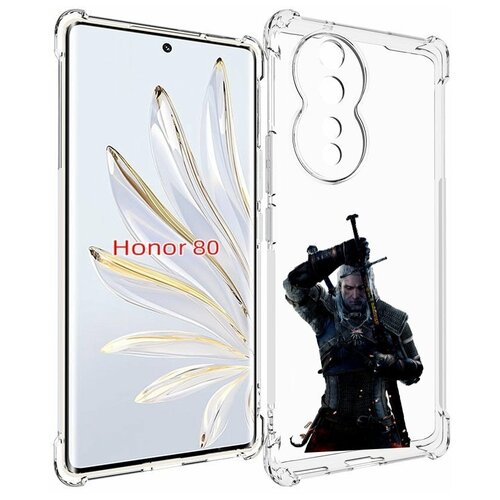 Чехол MyPads The-Witcher-3-Ведьмак для Honor 80 задняя-панель-накладка-бампер