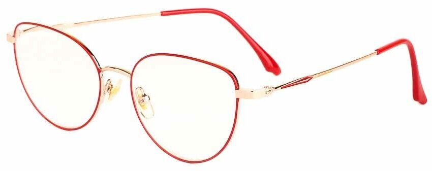 Готовые очки для зрения красные с диоптриями -1.50 футляр