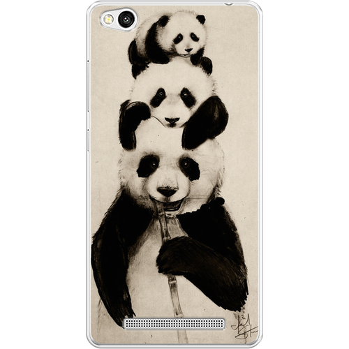 Силиконовый чехол на Xiaomi Redmi 3 / Сяоми Редми 3 Семейство панды