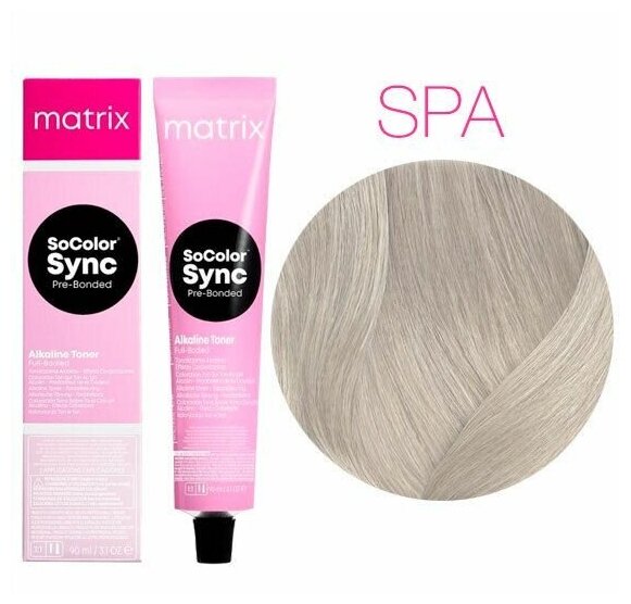 Matrix Color Sync SPA Тонирующий краситель без аммиака Пастельный пепельный 90 мл