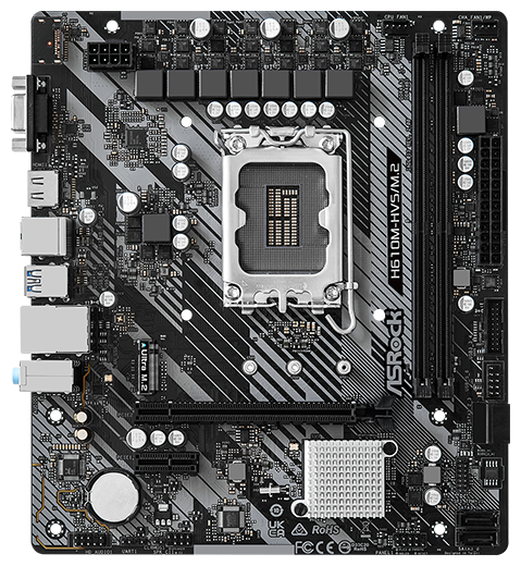 Материнская плата ASROCK H610M-HVS/M.2 R2.0, LGA 1700, Intel H610, mATX, Ret