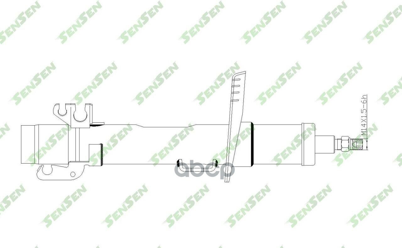 Амортизатор Vw Polo Sedan Rus 09- Перед. Лев./Прав. Масл. Sensen арт. 42141695