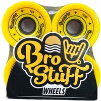 Колеса для лонгборда Bro Stuff yellow, размер 70x50 мм, жесткость 78A