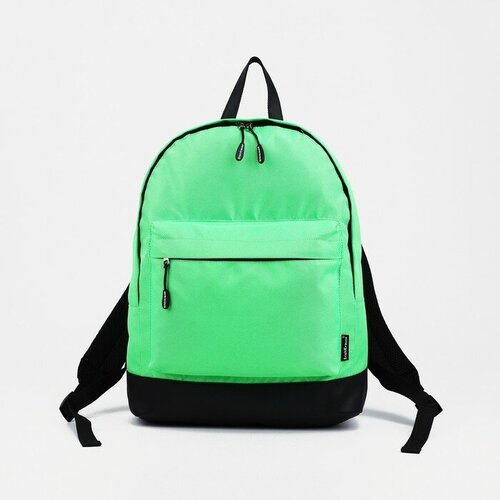 Рюкзак школьный Neon Green, 39*12*29, отд на молнии, н/карман, зеленый 9594324