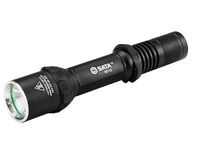 Фонарь (165мм.) светодиодный SATA Rechargeable Flashlight