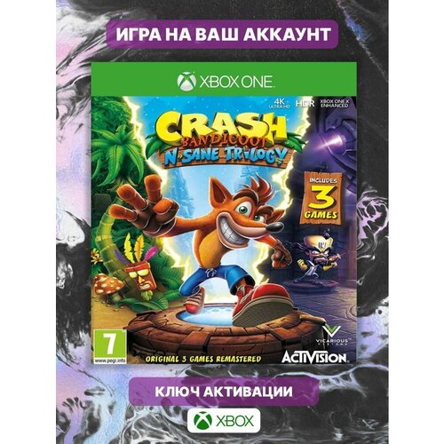 Crash Bandicoot N. Sane Trilogy One, series X, S, Цифровой ключ Аргентина игра crash bandicoot n sane trilogy xbox one xbox series x s электронный ключ аргентина русские субтитры и интерфейс