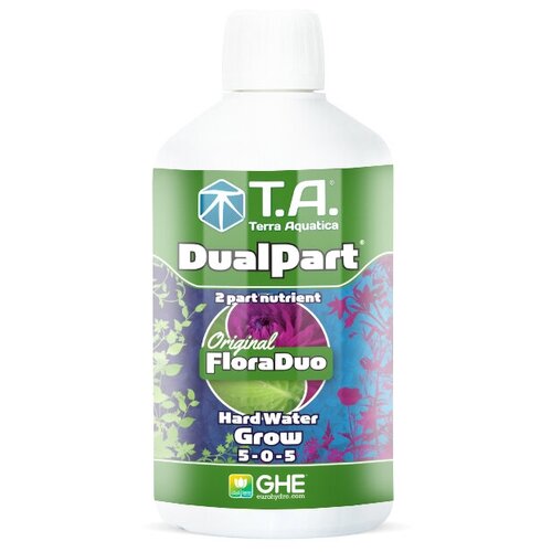 удобрение для жесткой воды t a dualpart grow hw ex ghe floraduo grow hw 1 л Удобрение Terra Aquatica DualPart Grow HW 0.5 л