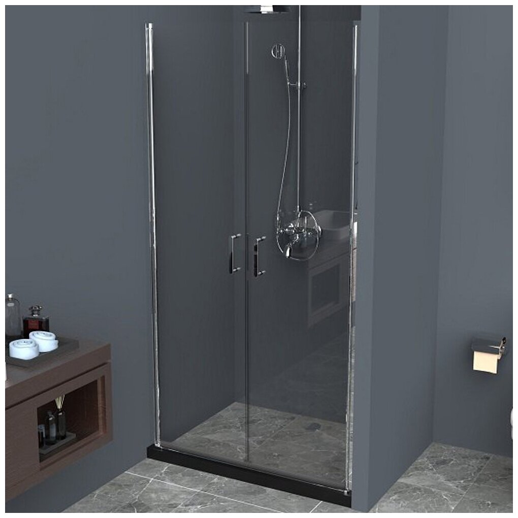 Душевая дверь Belbagno Uno B-2-100-C-Cr