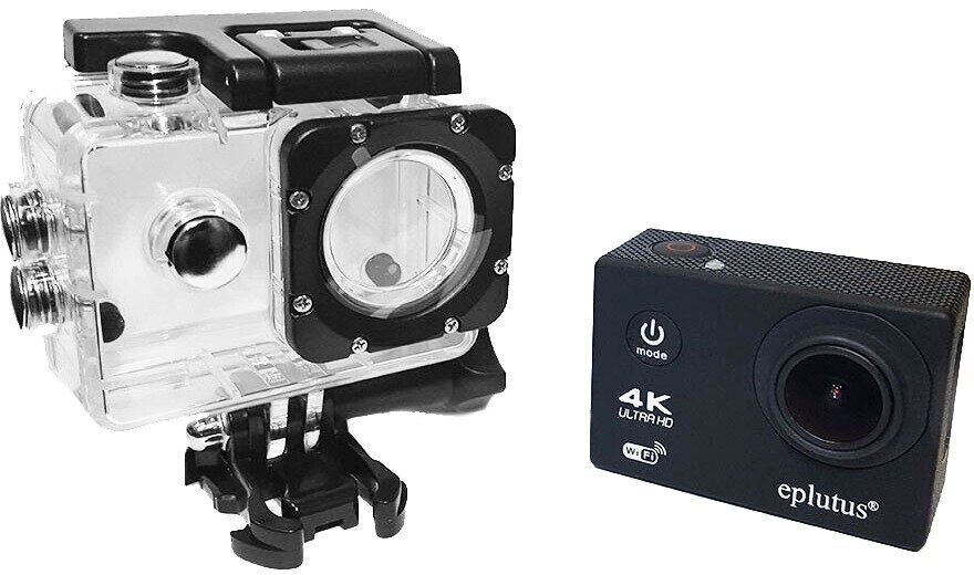 Экшн камера Видеорегистратор 2в1 Eplutus DV13, 8МП, 900 мА·ч, черный