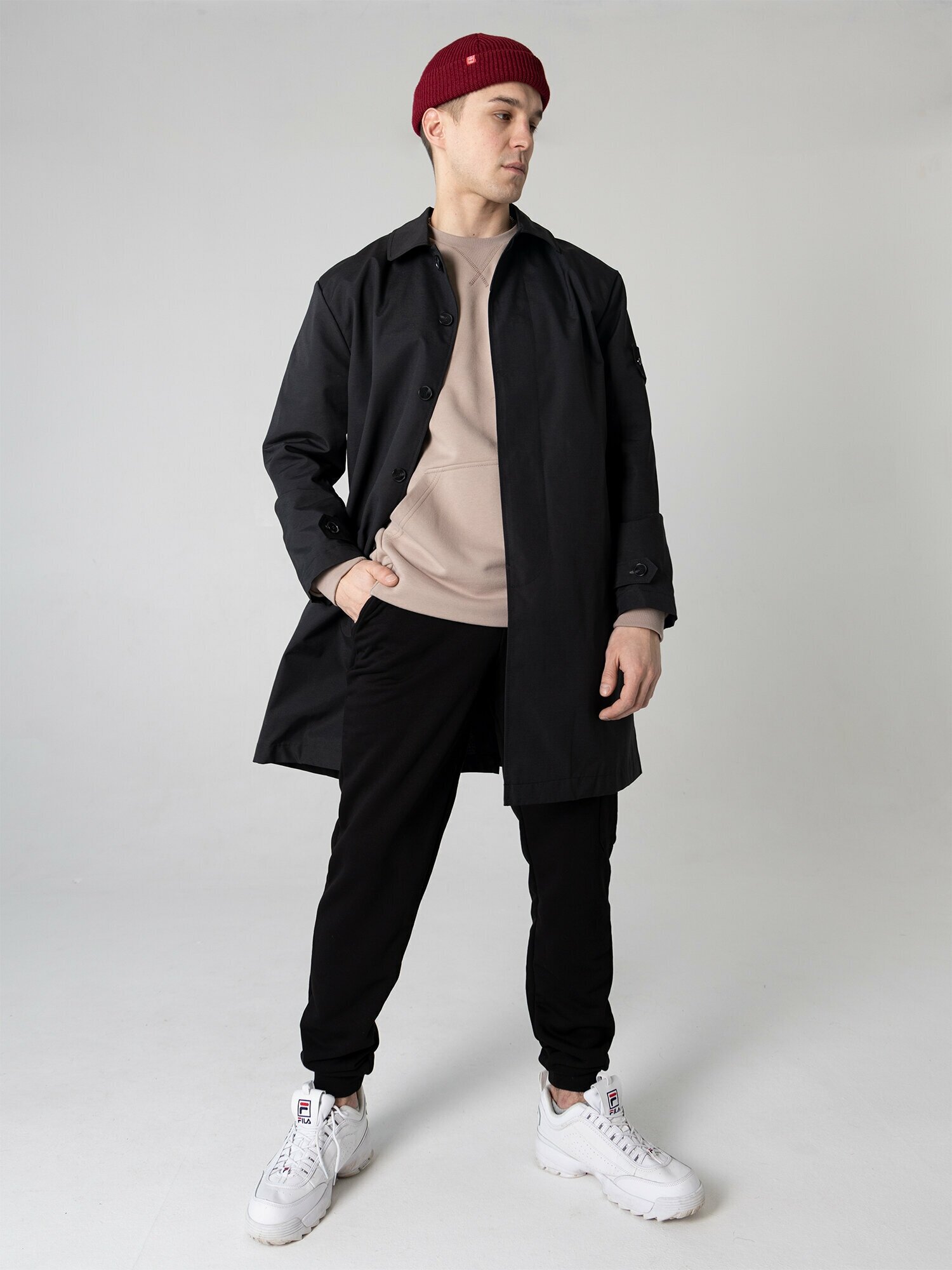 Плащ Город Горький, размер 46, черный — фото 1