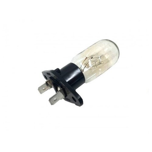 Лампочка для микроволновки СВЧ 25W-240v Whirlpool 481913428051 C00311360 лампочка для микроволновки свч изогнутые контакты 20w универсальная запчасть для микроволновой печи