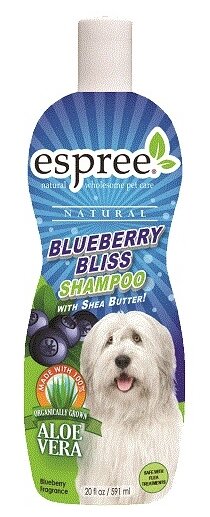Espree Шампунь «Черника», для собак и кошек, Blueberry Shampoo 20 oz , 591 ml - фотография № 1