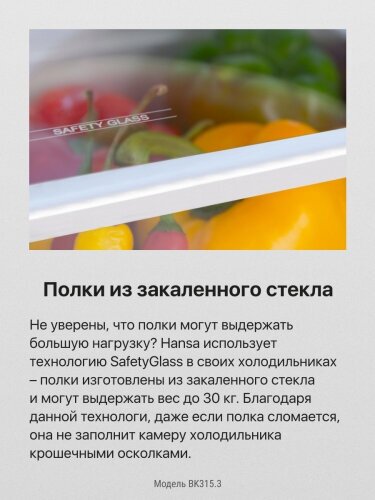 Встраиваемый холодильник Hansa BK315.3 - фотография № 14