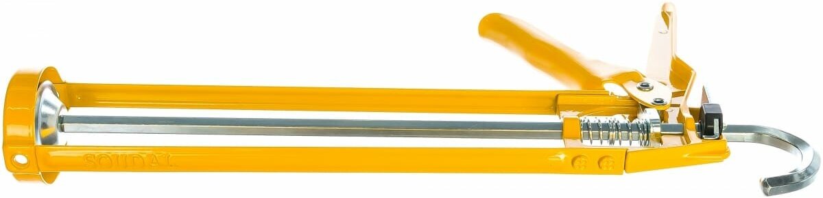DIY желтый 111072 Пистолет для герметика (скелетный) Soudal - фото №2