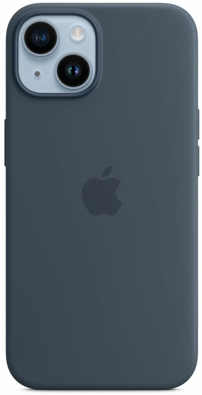 Клип-кейс Apple Silicone Case with MagSafe для iPhone 14 Storm Blue