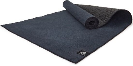 Тренировочный коврик Adidas ADYG-10680BK, (мат) для горячей йоги, чёрный