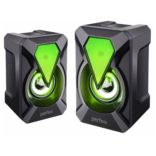 Акустика Perfeo PF-A4439 FLAMES (USB 2.0) (черный) портативная акустика perfeo zaya граффити pf d0347