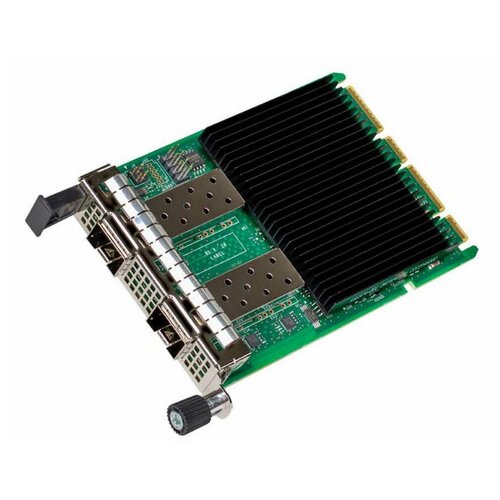 Сетевой адаптер Lenovo 4XC7A08294, зеленый сетевая карта intel e810 xxvda4 e810xxvda4blk pci express 4 0 среда передачи данных волокно 25gb s