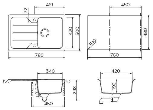 Кухонная мойка Schock Formhaus 45D саббиа - фотография № 5