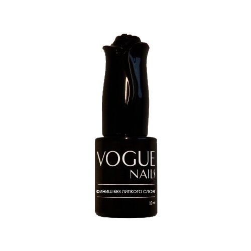 Vogue Nails Верхнее покрытие Финиш гель без липкого слоя, прозрачный, 10 мл vogue nails верхнее покрытие финиш для гель лака 10 мл прозрачный