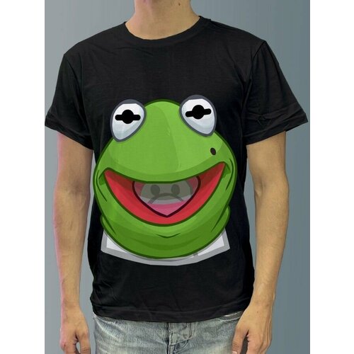 фото Футболка мужская черная из хлопка с dtf рисунком хэллоуин - 2163 будь на стиле