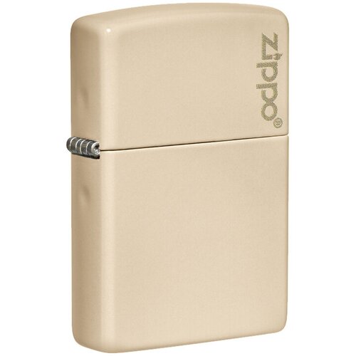 Зажигалка ZIPPO Classic с покрытием Flat Sand, латунь/сталь, бежевая, матовая, 38x13x57 мм