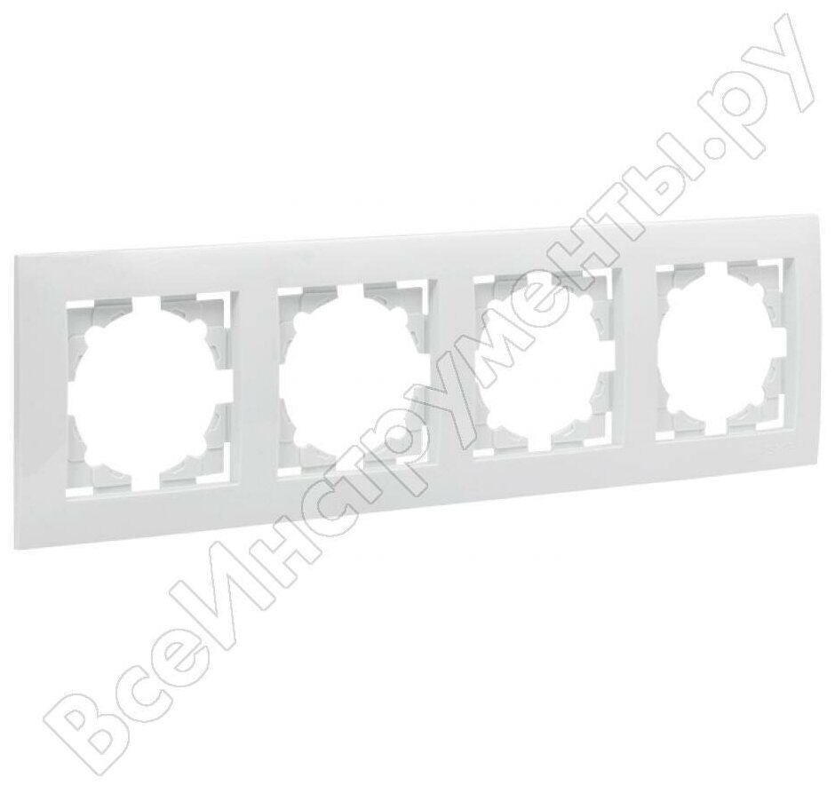 фото Валенсия рамка 4-местная белая EKF PROxima (EWM-G-304-10)