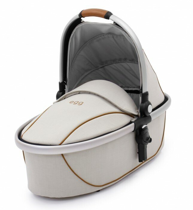 Люлька Egg Carrycot Petrol Blue & Gun Metal Frame - фото №2