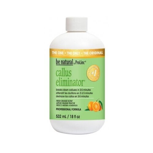 Be Natural Средство для удаления натоптышей Be Natural Callus Eliminator (апельсин), 532 мл be natural callus eliminator средство для удаления натоптышей апельсин 50 мл