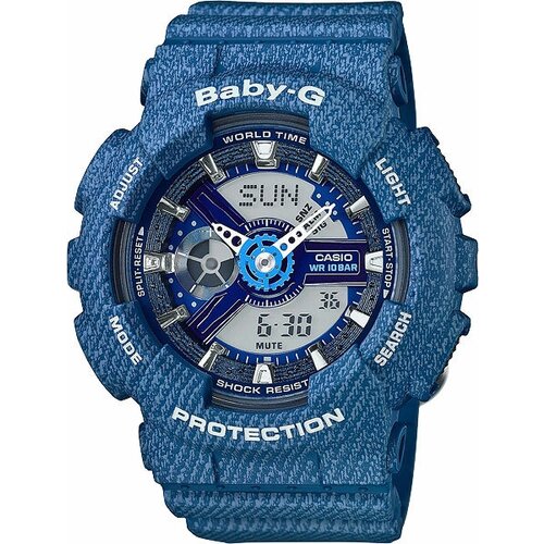 Наручные часы CASIO Baby-G BA-110DC-2A2ER, синий, серый