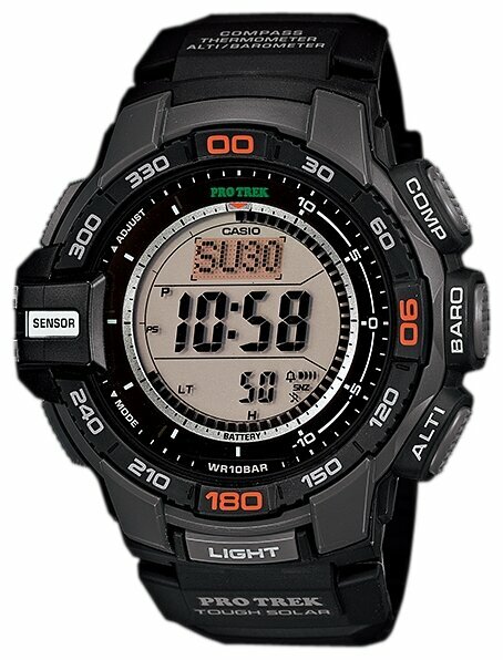 Наручные часы CASIO Pro Trek PRG-270-1E, серый, черный