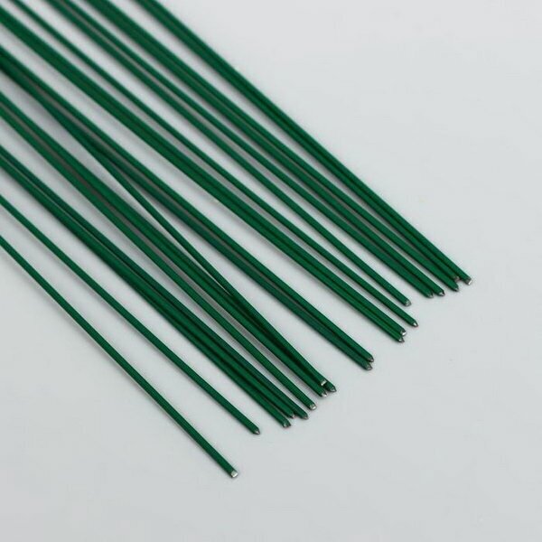 Проволока для творчества лакированная "Blumentag" 0.95 мм, 20 шт, 40 см, зеленый./ В упаковке: 1 - фотография № 4