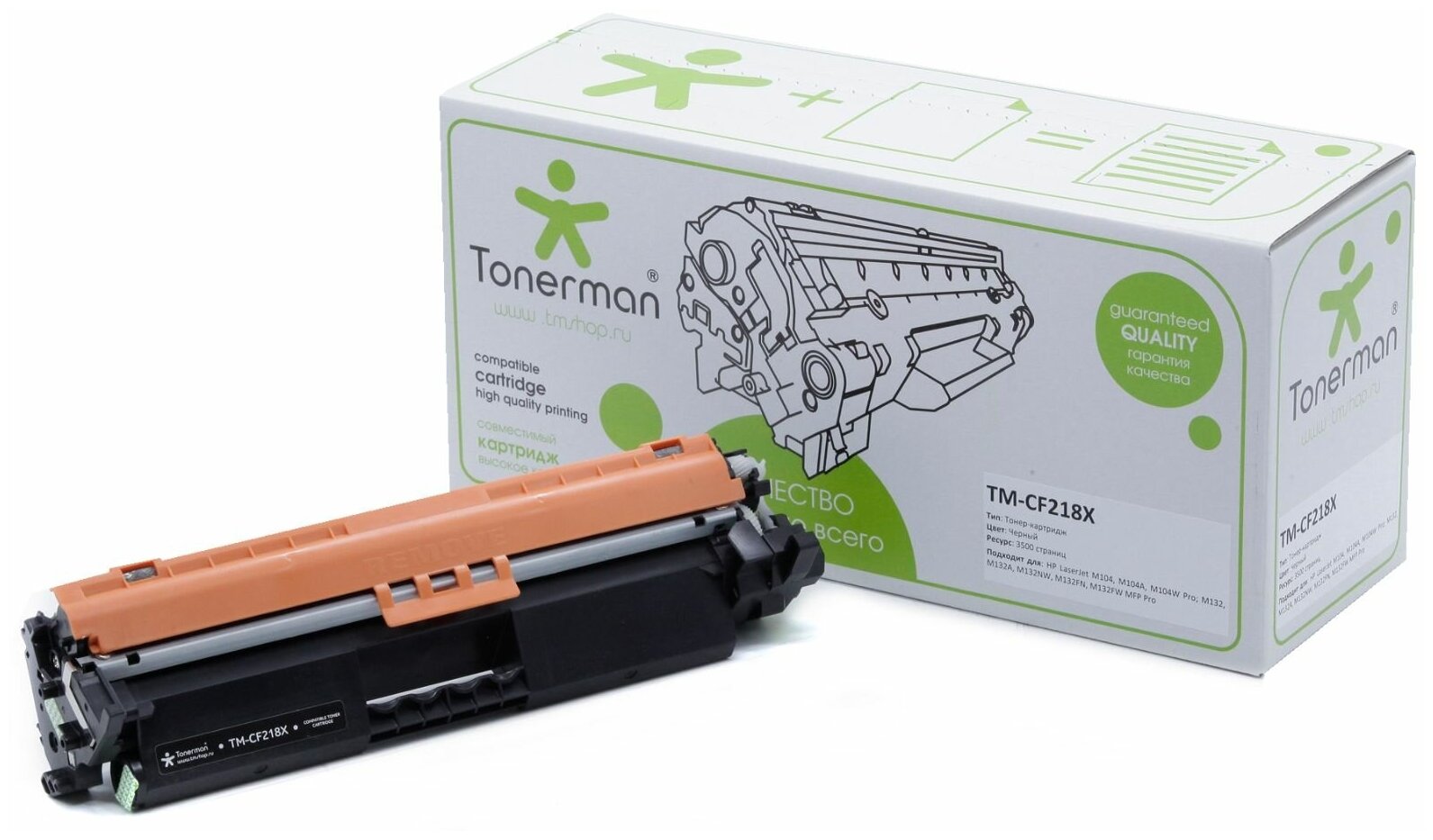 Картридж Tonerman CF218X для HP LaserJet LJ M104, M104A, M104W Pro; M132, M132A, M132NW, M132FN, M132FW MFP Pro