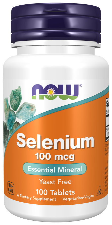 NOW Selenium 100 mcg - Селен 100 таблеток