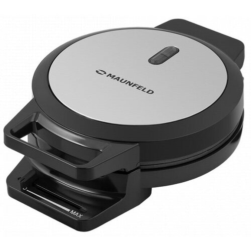 Вафельница электрическая MAUNFELD MF-1433BK 1000 Вт бельгийские вафли чёрно- серебристая 382000₽