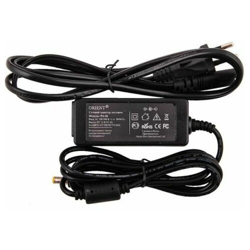 Блок питания ORIENT PA-06 OUTPUT 12V DC 3A защита от КЗ и перегрузки Imax38-41A 102700₽