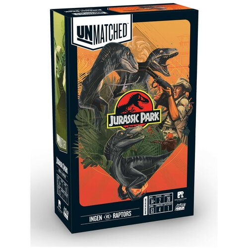 Настольная игра Unmatched: Jurassic Park - InGen vs Raptors