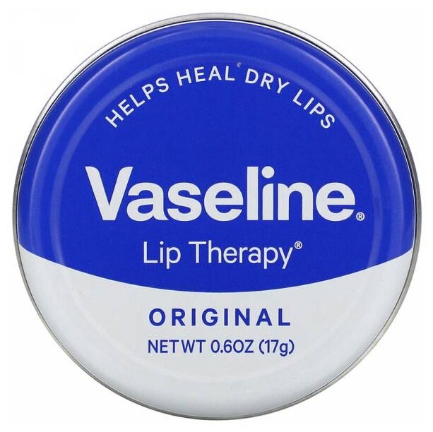 Vaseline, Lip Therapy, Original, бальзам для губ, 17 г