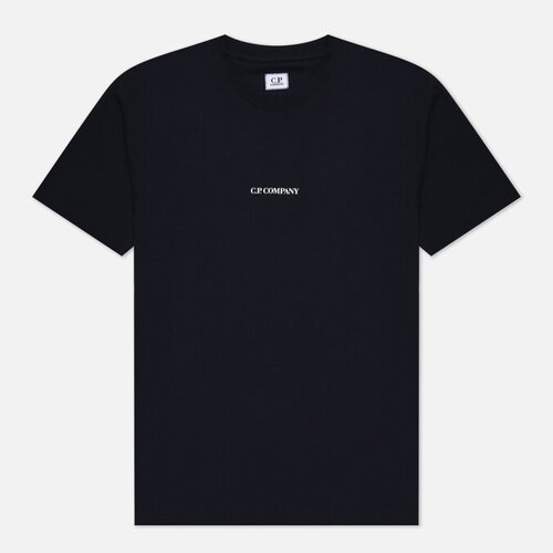 Мужская футболка C.P. Company 30/1 Jersey Reverse Print синий, Размер S