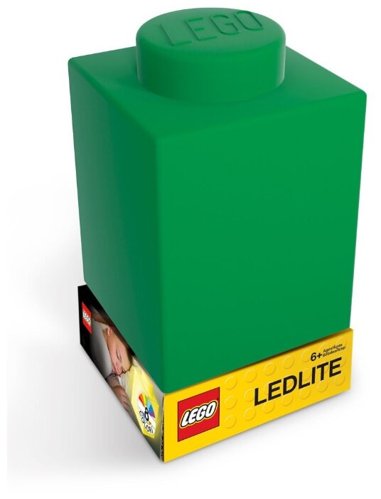 Фонарик LEGO (зелёный, силиконовый)