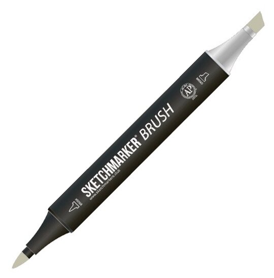 Маркер Sketchmarker Brush двухсторонний на спирт.основе цв.GG7 Серо зеленый 7