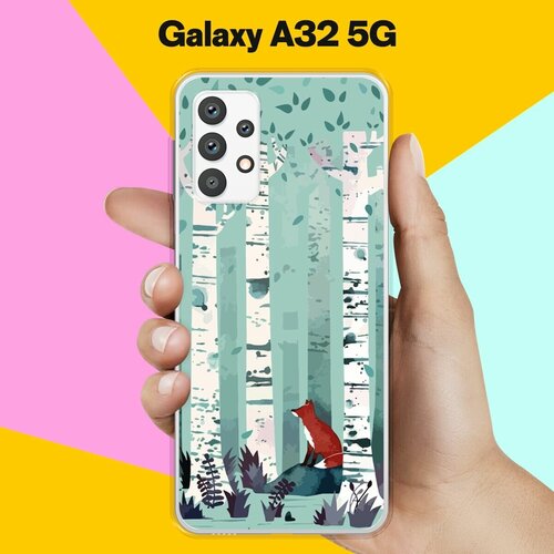 Силиконовый чехол на Samsung Galaxy A32 5G Лиса в лесу / для Самсунг Галакси А32 5Джи чехол для samsung galaxy a14 5g самсунг галакси а14 5джи с защитой камеры и подложкой зеленый