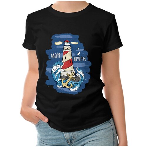 фото Футболка roly, размер m, черный